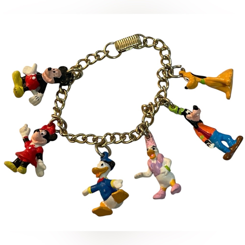 Vintage 80s/90s Disney Characters Charm Bracelet